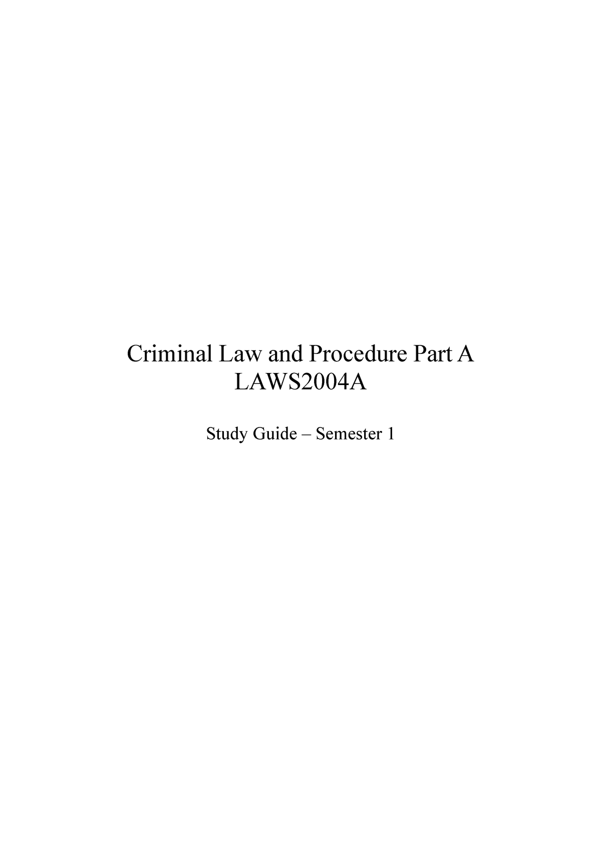 criminal-law-and-procedure-part-a-notes-criminal-law-and-procedure