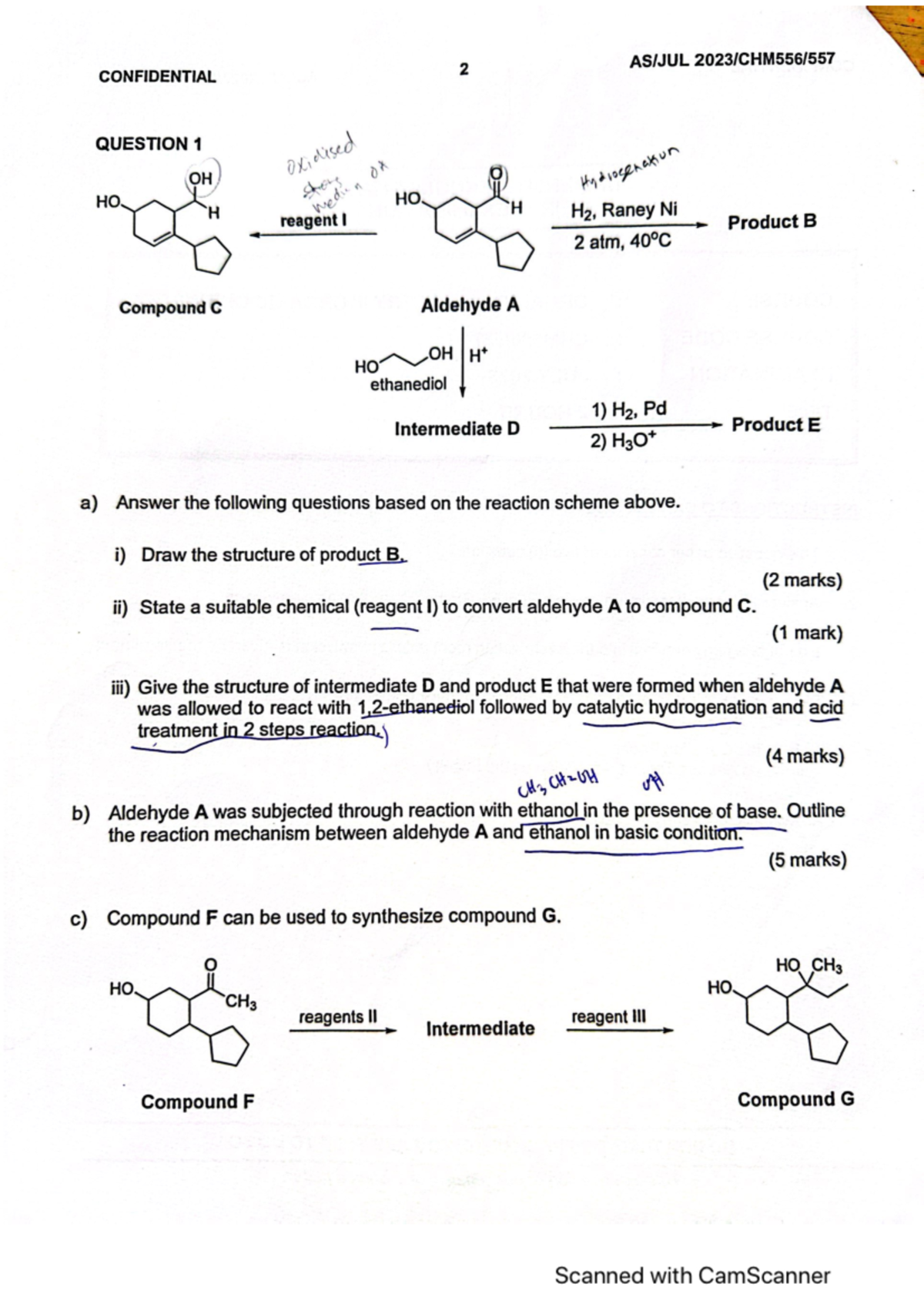 Final Chm557 July 2023 - Good for practice and practical material ...