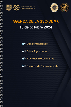 Agenda de Movilizaciones Sociales 08 de Octubre 2024 - AGENDA DE LA SSC ...