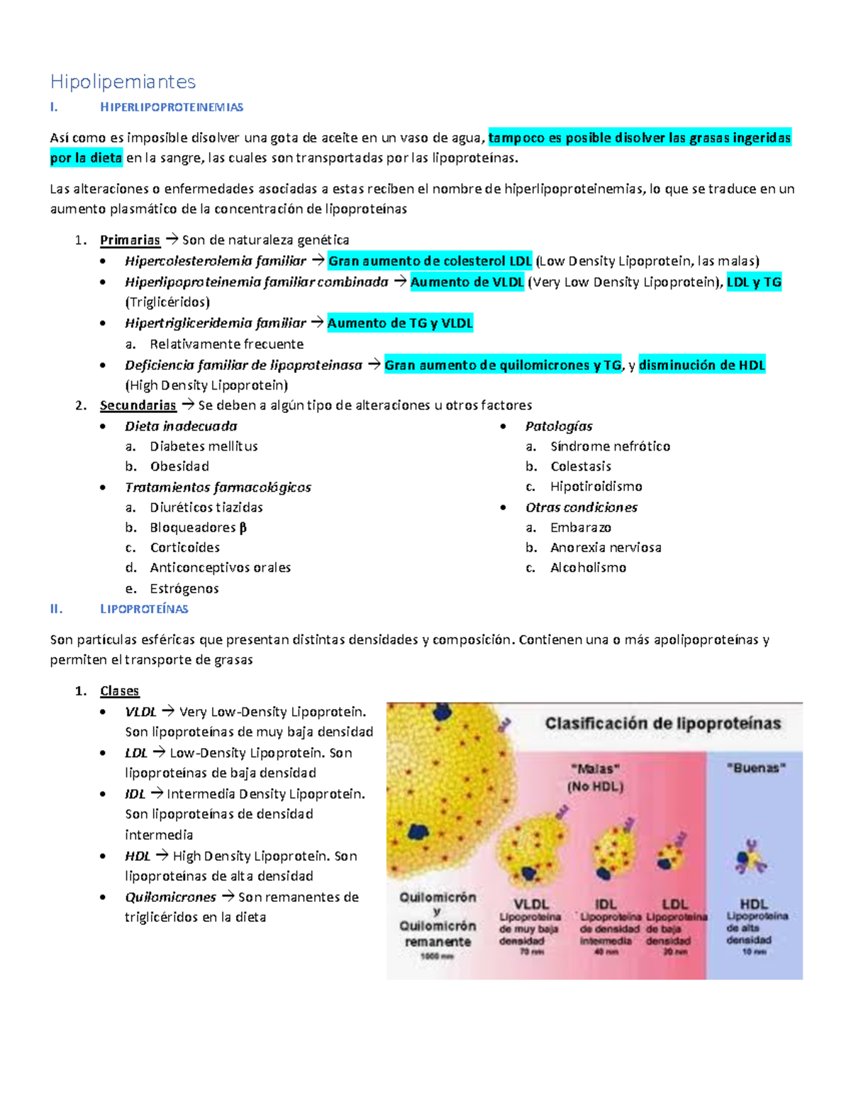 Hipolipemiantes - HIPERLIPOPROTEINEMIAS Así Como Es Imposible Disolver ...