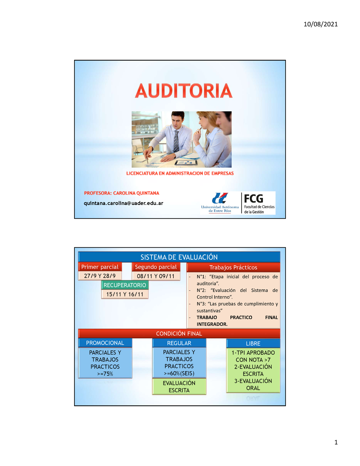 Unidad 1 - Breve PowerPoint Sobre Los Conceptos Básicos De Auditoria Y ...