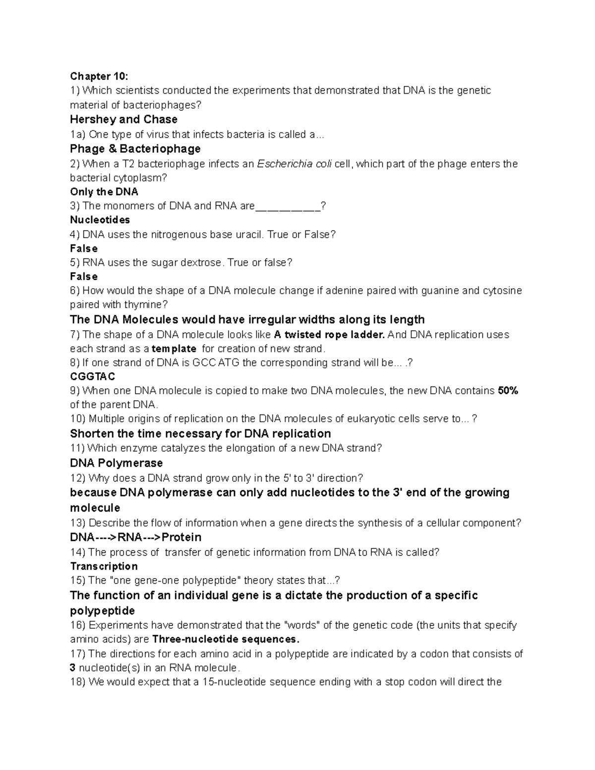 EXAM 4 CH 10, 13-15 - Study Guide - Chapter 10: 1) Which Scientists ...