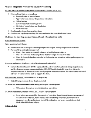 Chapter 5 Pharm Study guide - Chapter 5 Adverse Drug Reactions Adverse ...