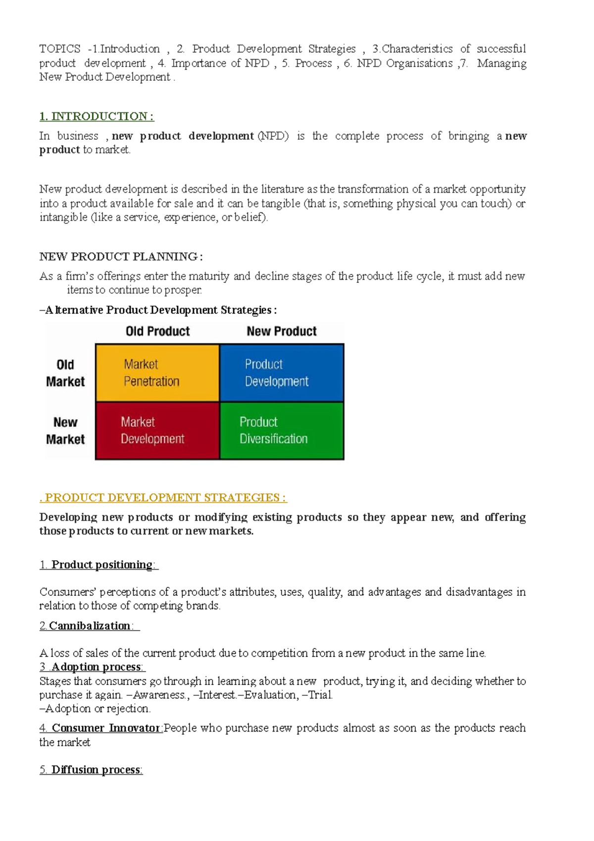 Introduction to PDV for business ad marketing stidents - TOPICS -1 , 2 ...