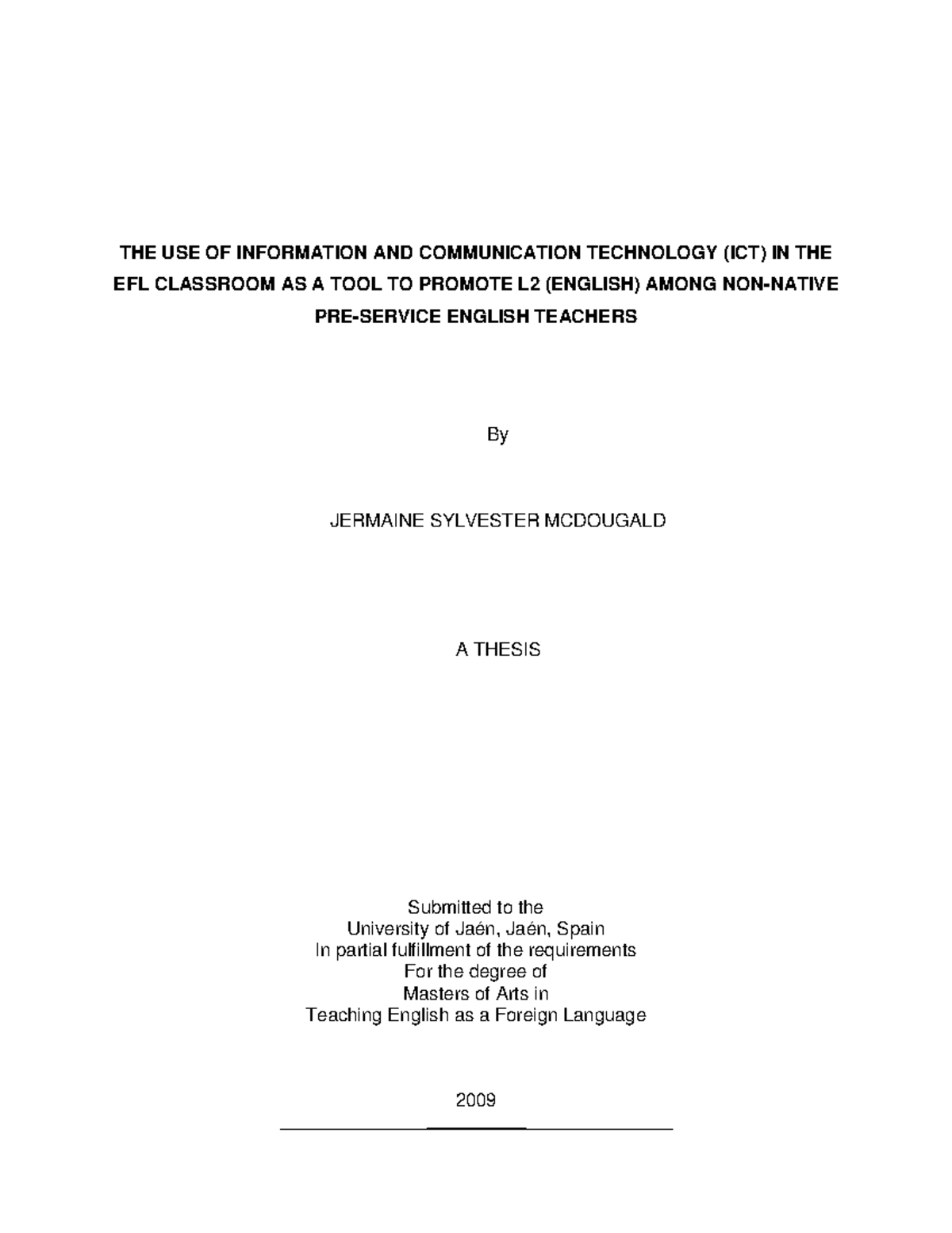 92352100 - THE USE OF INFORMATION AND COMMUNICATION TECHNOLOGY (ICT) IN ...