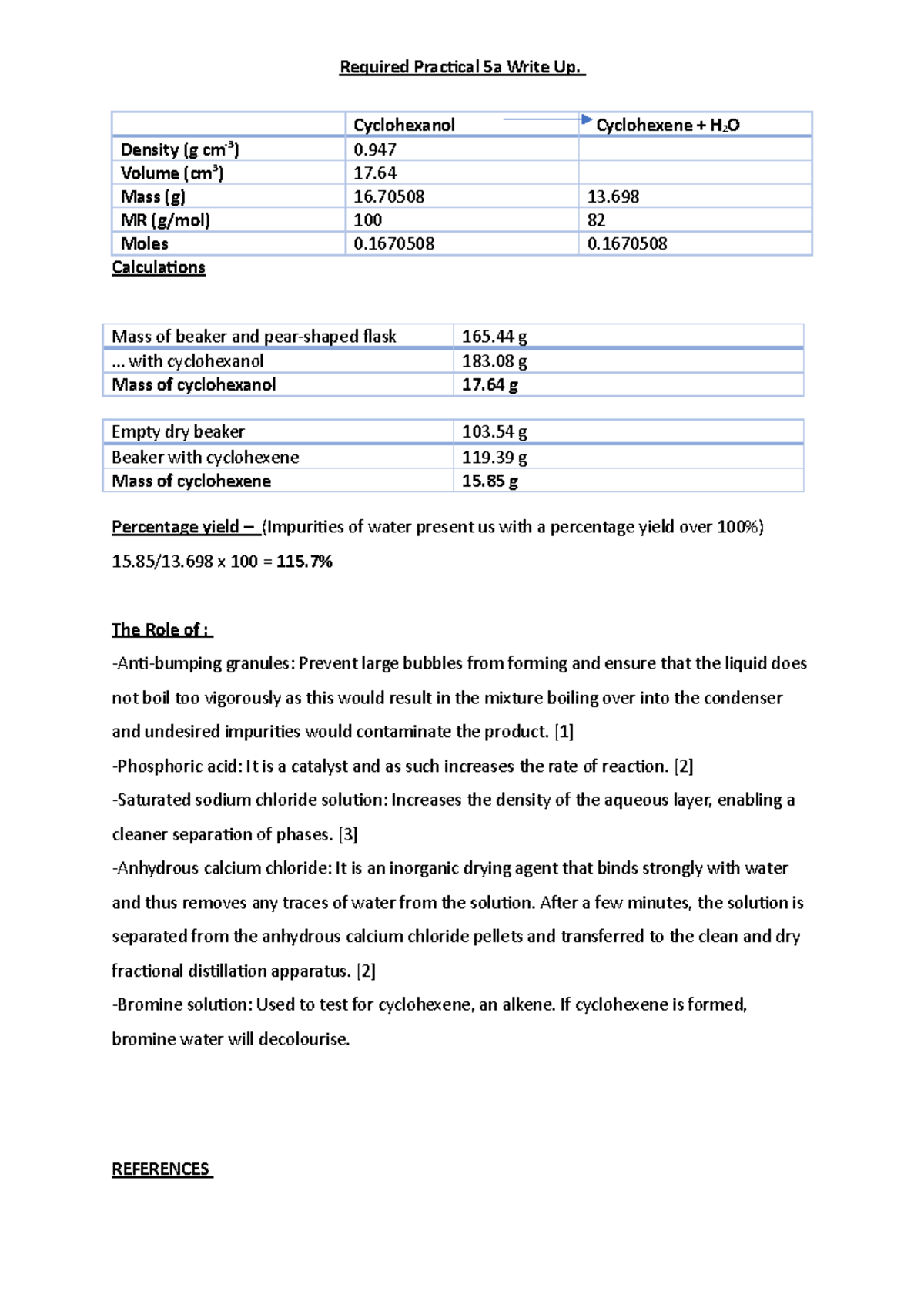 RP5a write up for science pratical - Required Practical 5a Write Up ...