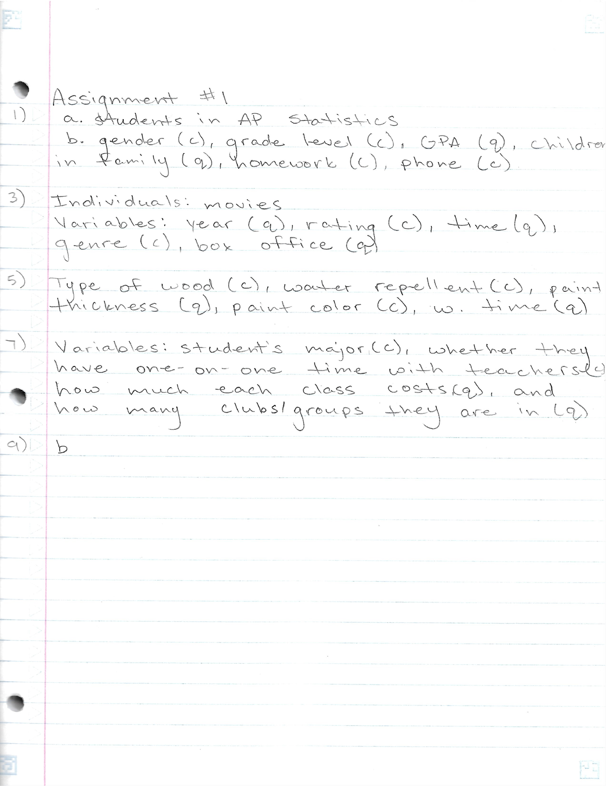 unit 1 assignment 1 notation