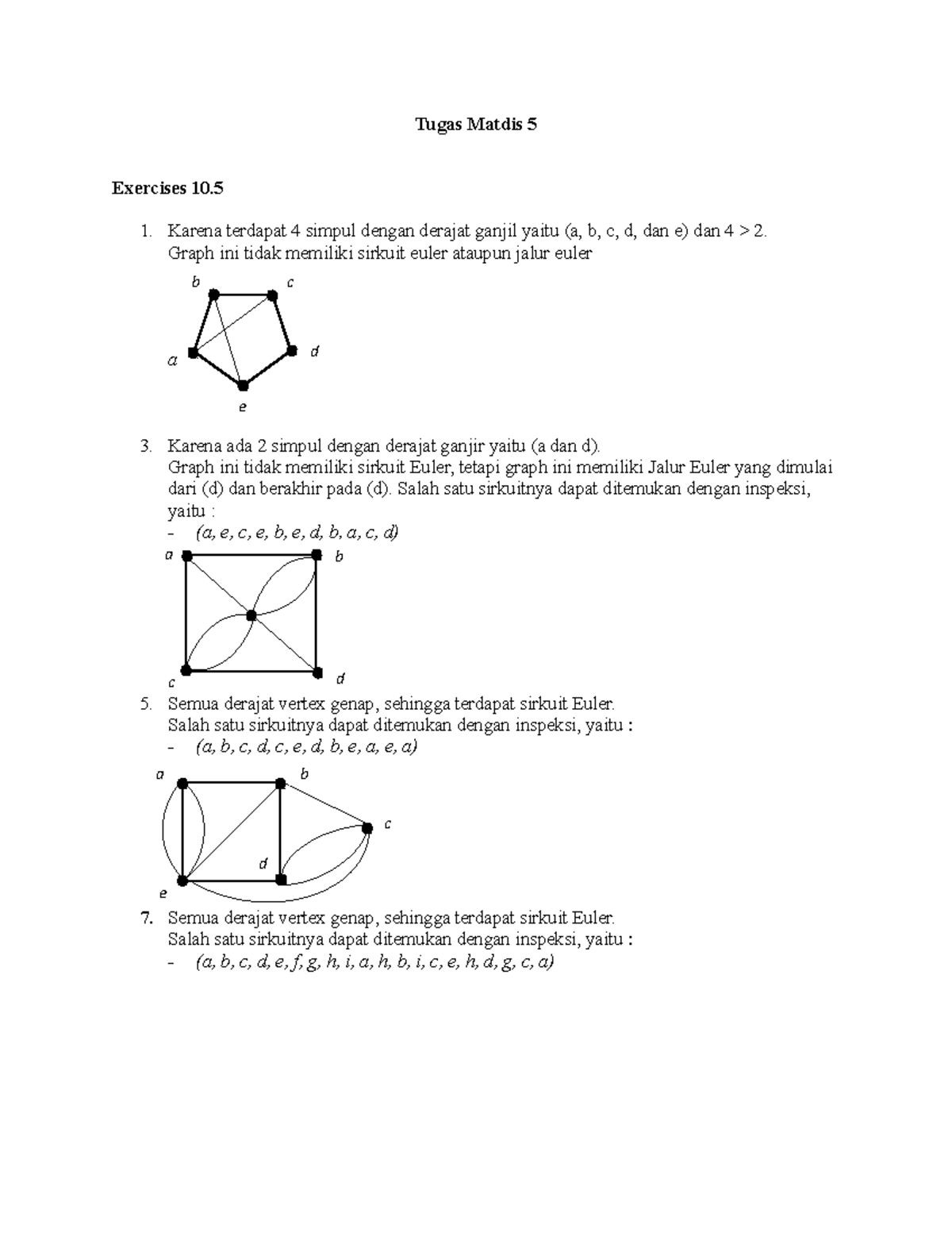 Tugas Matematika diskrit 5 - Tugas Matdis 5 Exercises 10. Karena ...