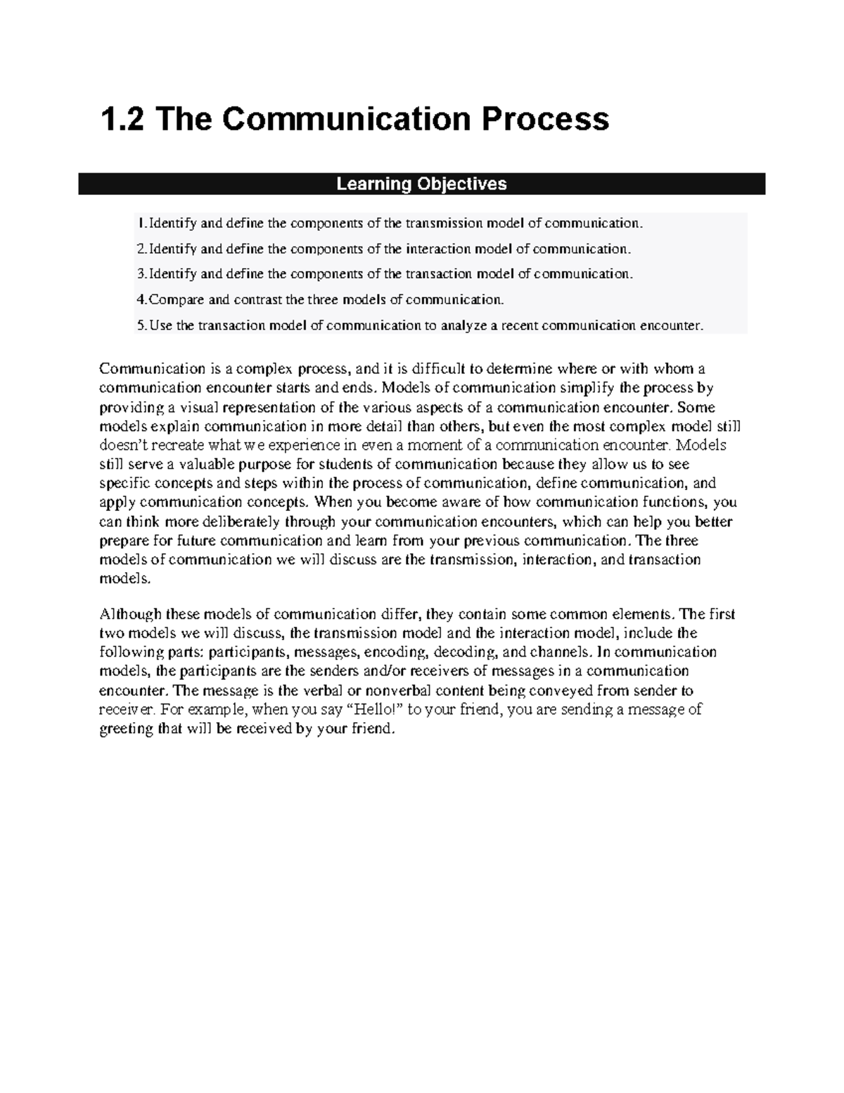 The-Communication-Process - 1 The Communication Process Learning ...