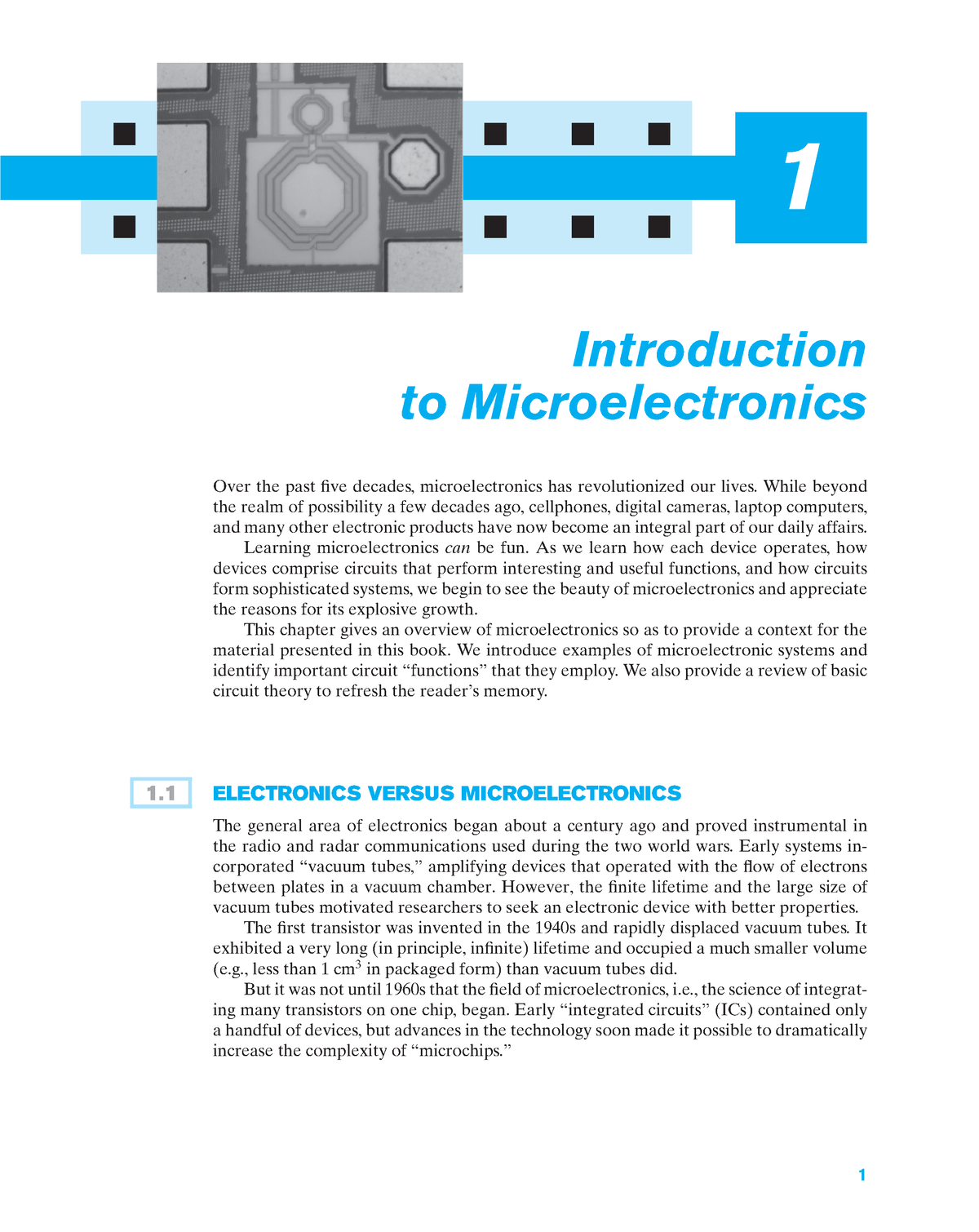 Behzad Razavi New Edition-1 - 1 Introduction To Microelectronics Over ...