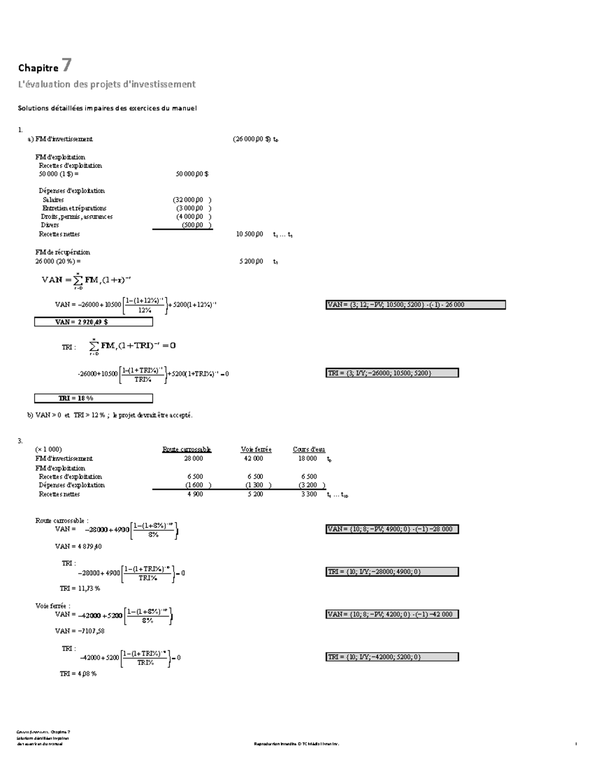 Chap7 Solutions Detaillees Impaires - Chapitre 7 L'évaluation Des ...