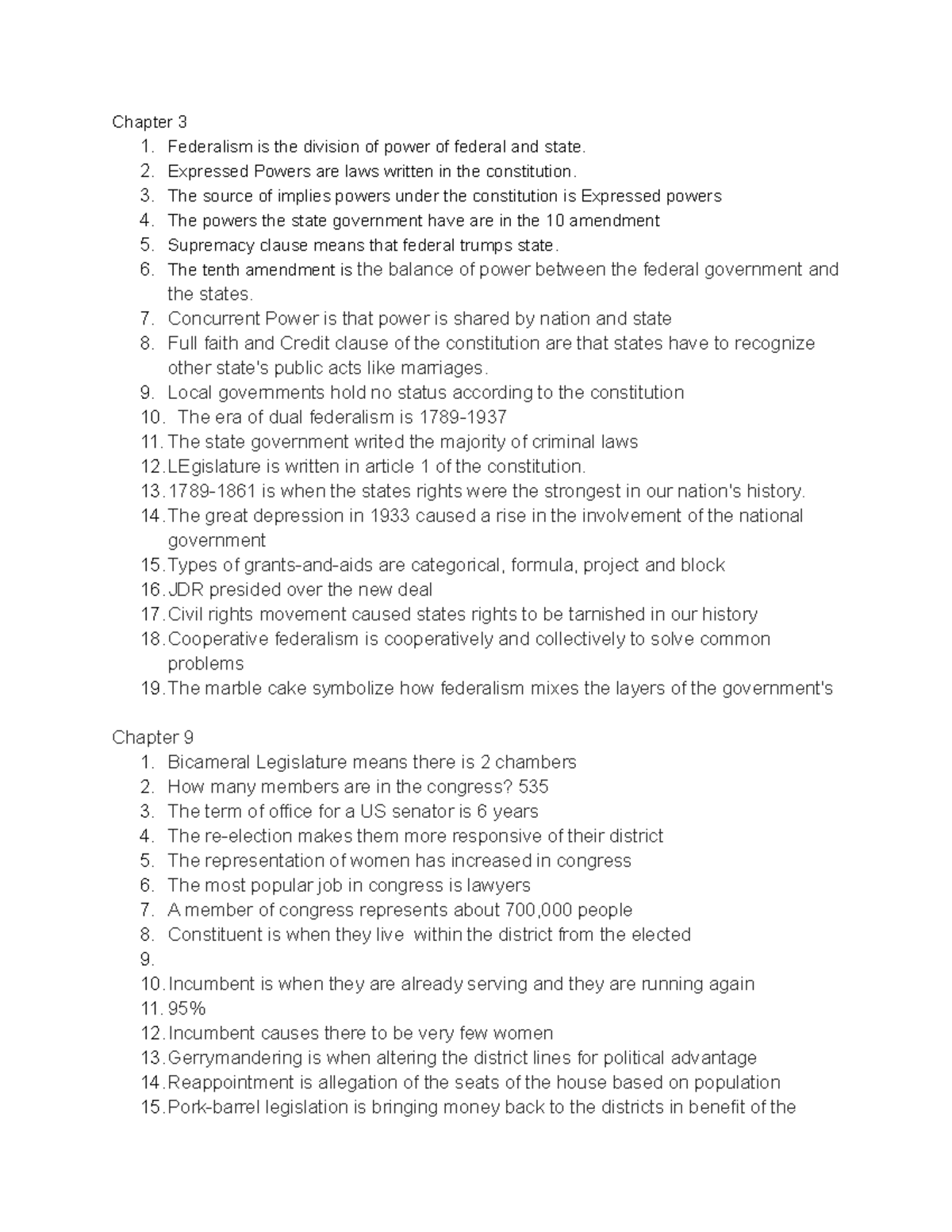 polysci-study-chapter-3-1-federalism-is-the-division-of-power-of