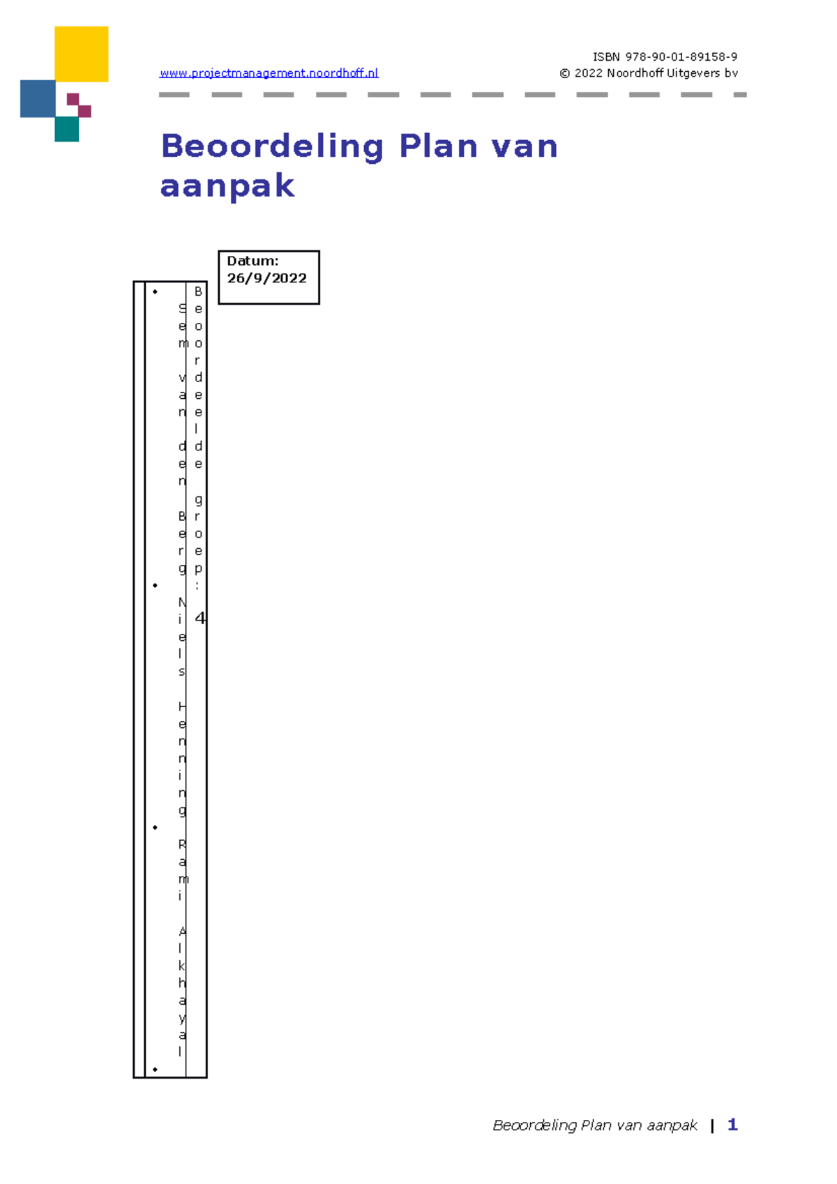 Beoordeling Groep 4 Door Groep 3 - ISBN 978-90-01-89158 ...