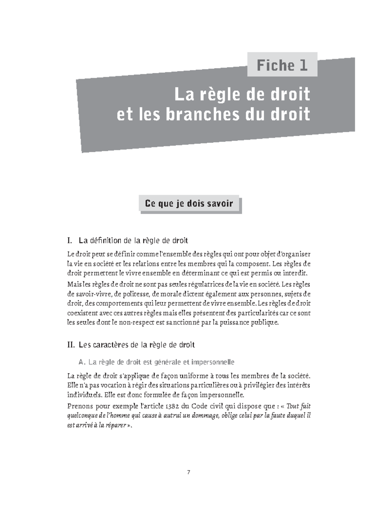 9782340014152 extrait - Fiche 1 7 La règle de droit et les branches du ...