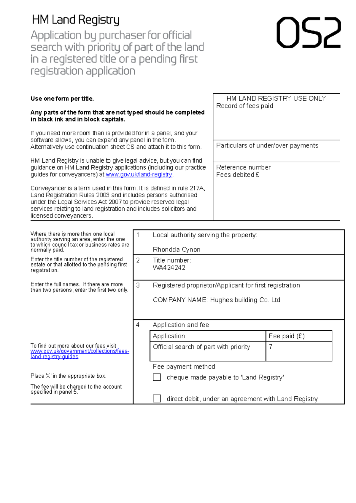 SG15 OS2 Search - OS2 - Use one form per title. Any parts of the form ...
