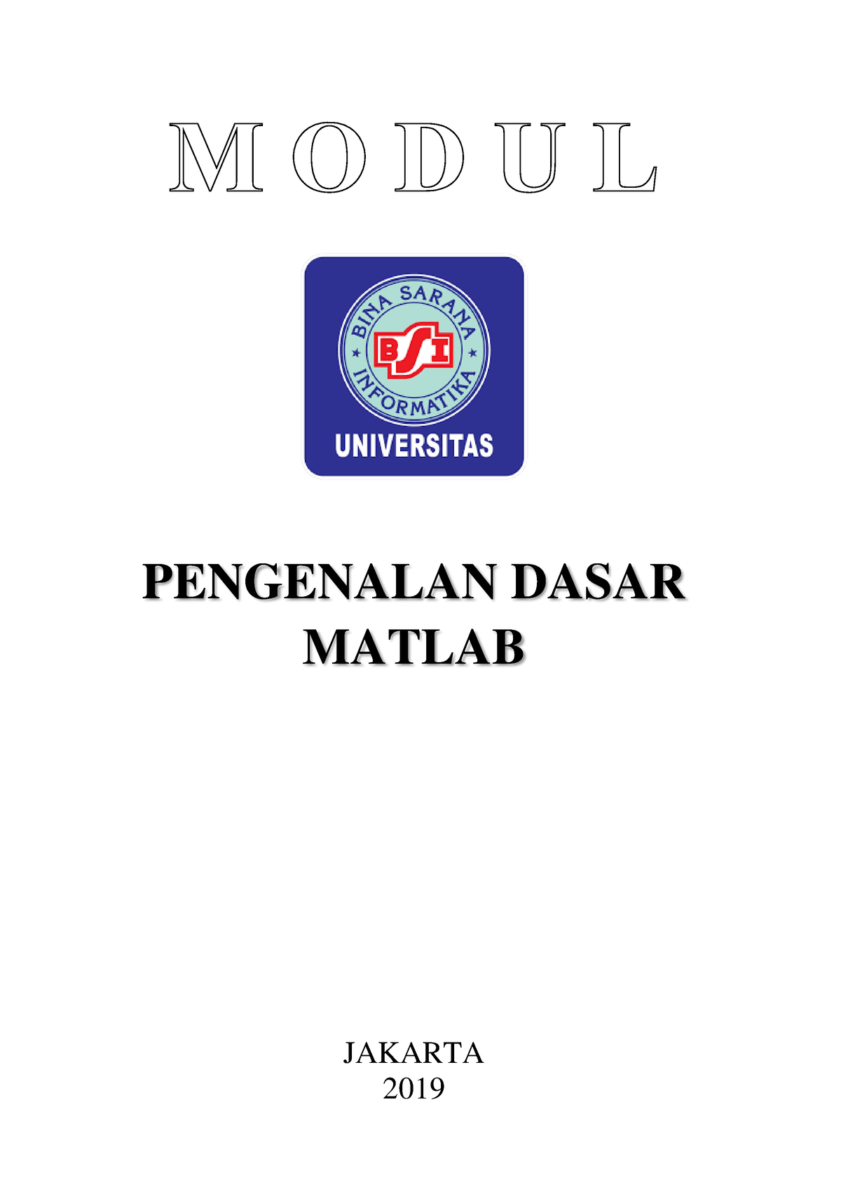 Modul Pengenalan Dasar Matlab - PENGENALAN DASAR MATLAB JAKARTA Ii KATA ...