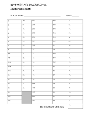 Codebusters Div C Answer KEY 2019 0126 - Science Olympiad — 2019 ...