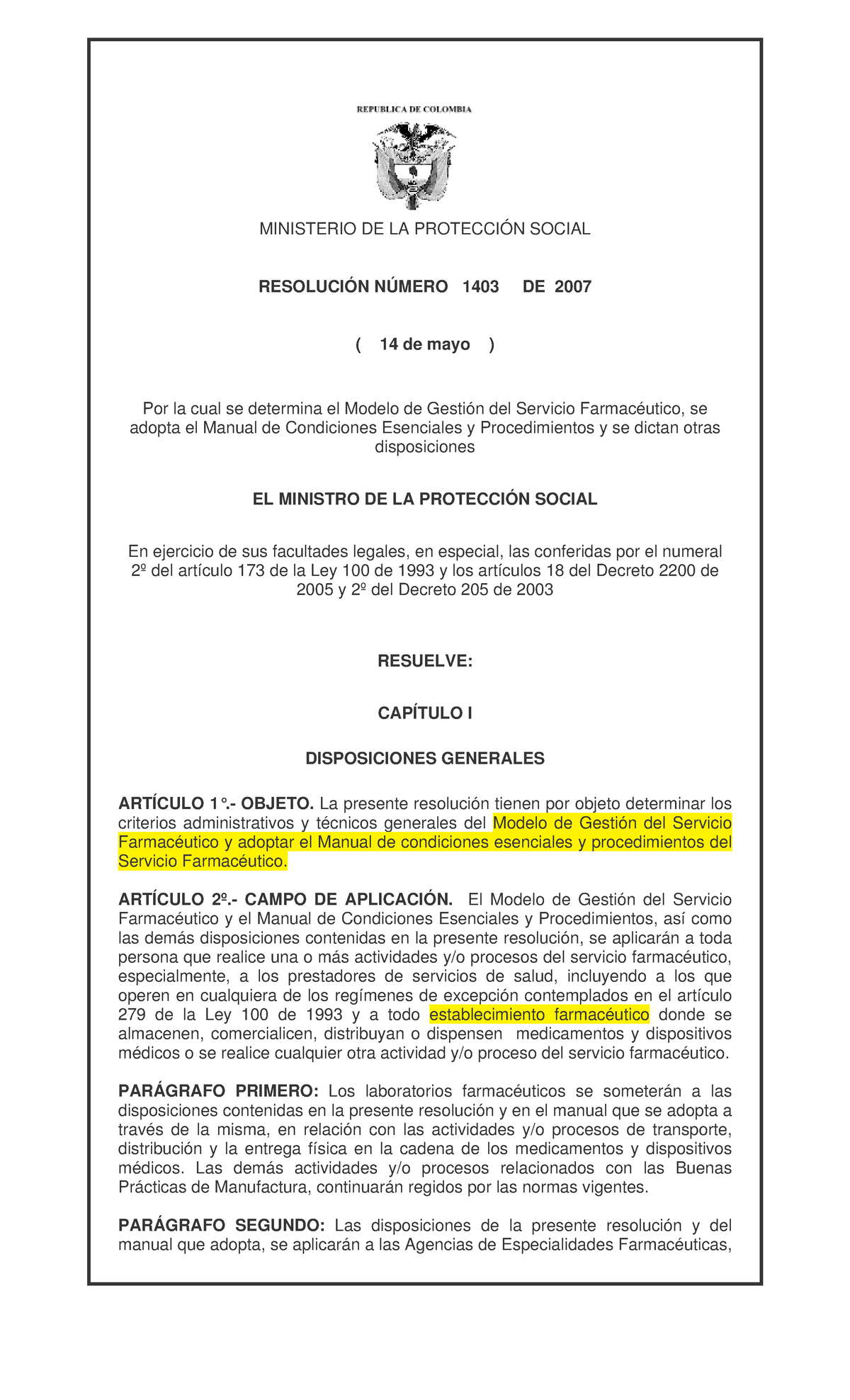 1403-resolucion-para-los-servicios-farmaceuticos-ministerio-de-la