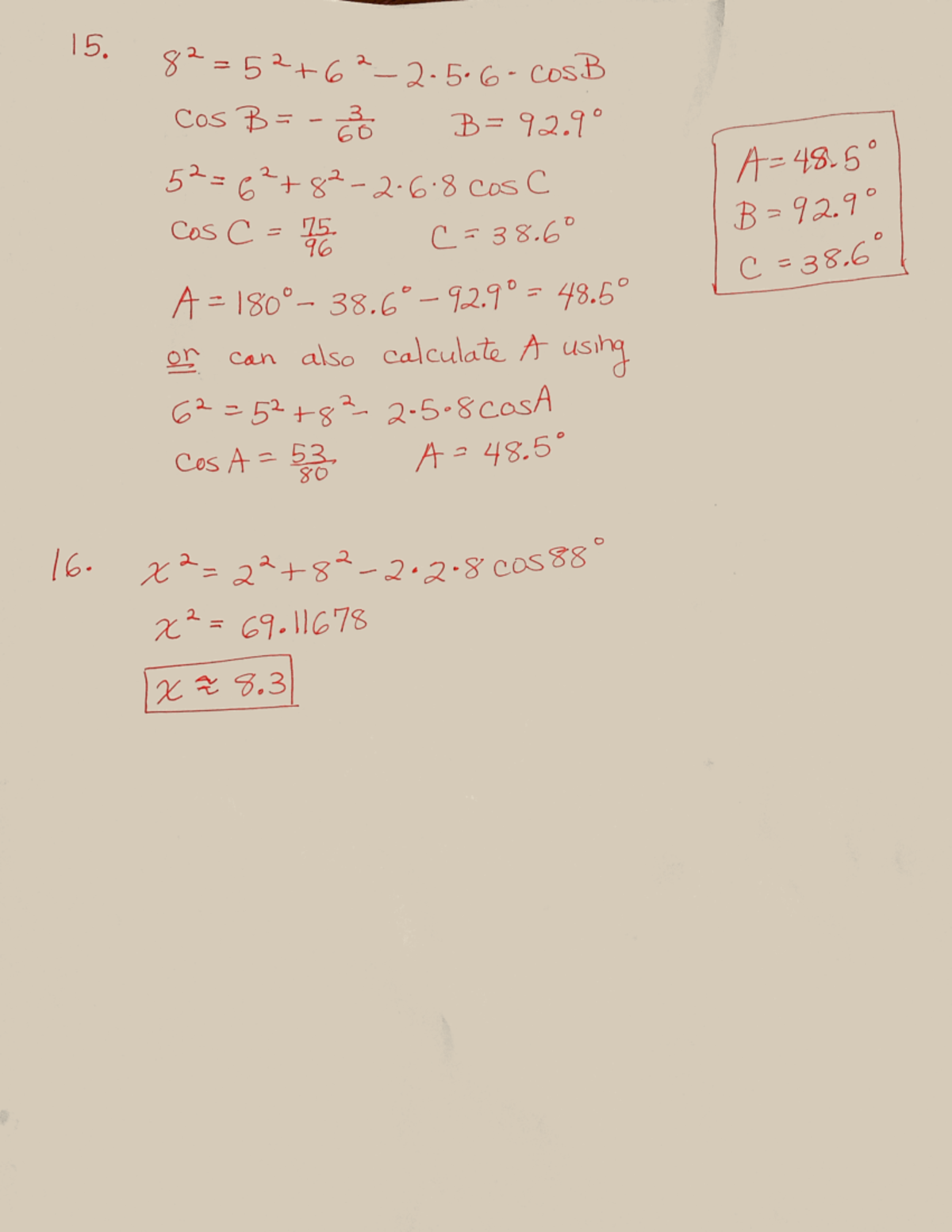 Math1160 Test Review 2 Problems 15 and 16 - MATH 116 - Studocu