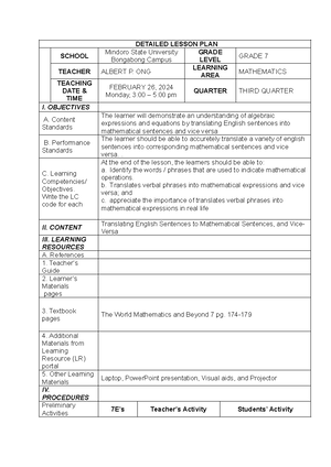 437158905-Detailed-Lesson-Plan-in-Mathematics-Linear-Equations-in-One ...