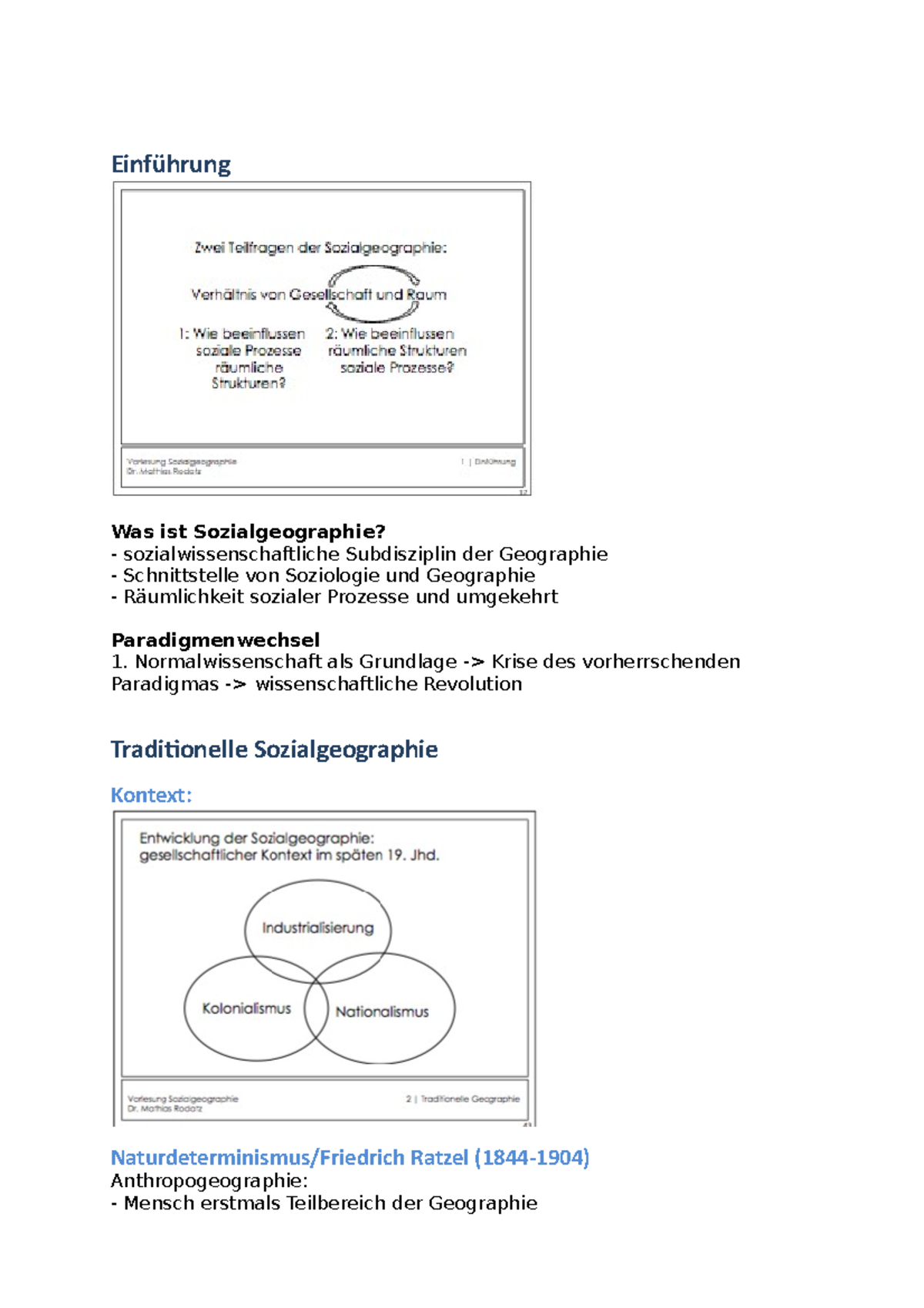 Zusammenfassung TC - Einführung Was Ist Sozialgeographie ...