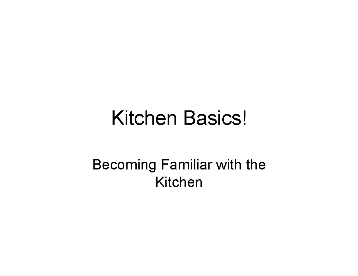 kitchen basics documents by legend x Kitchen Basics!