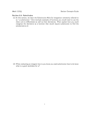 Section 53 - Homework. - Math 1131Q Section Concepts Guide Section 5 ...