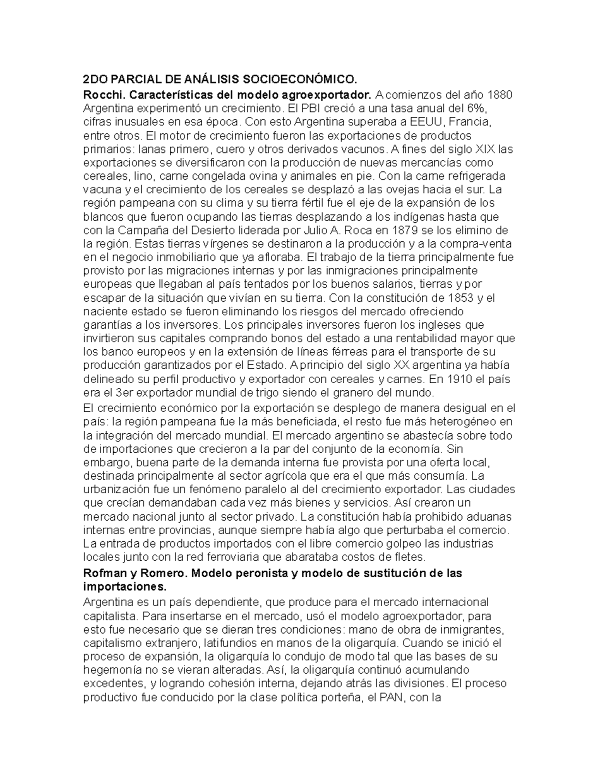 Documento - Resumen ase - 2DO PARCIAL DE ANÁLISIS SOCIOECONÓMICO ...