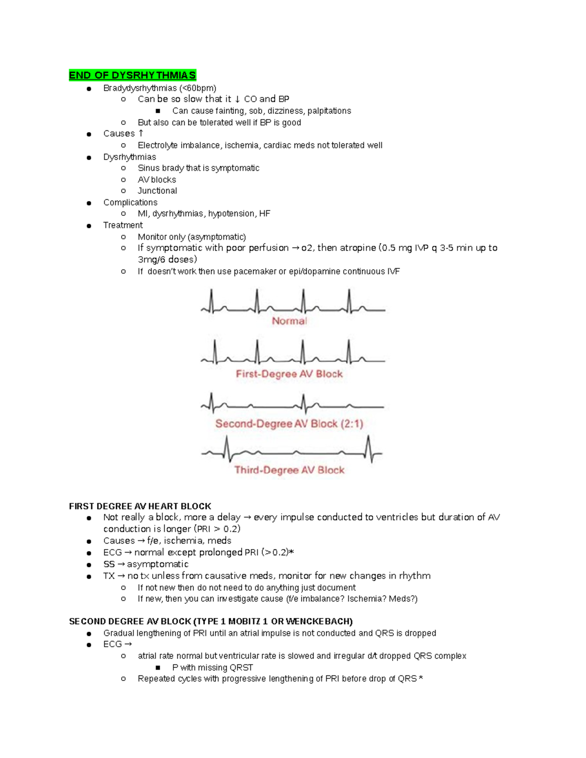 Med Surg II EXAM 2 blocks CH 16 46 - END OF DYSRHYTHMIAS ...