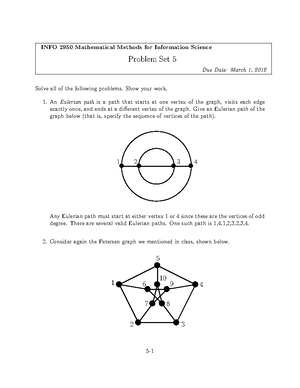 Problem Set 1 Solutions - INFO 2950 Mathematical Methods for ...