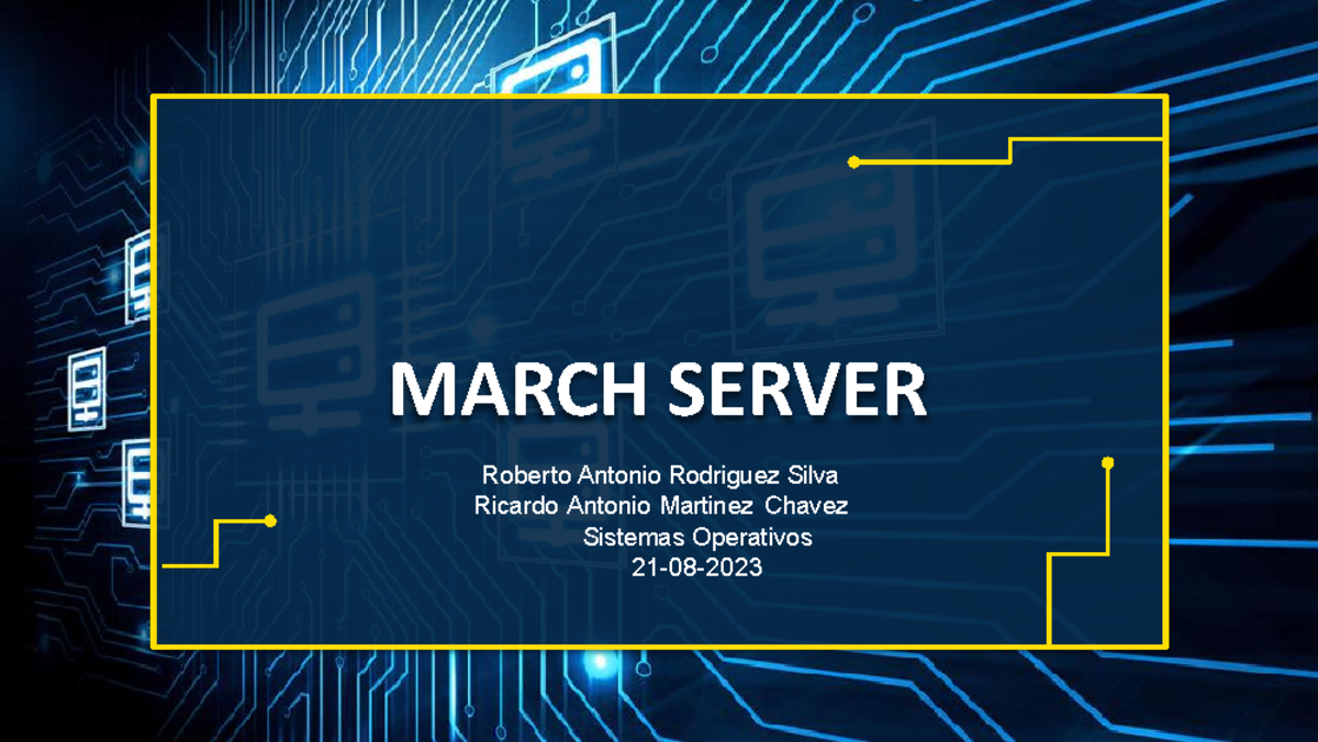 March Server - una pequeña exposicion - MARCH SERVER Roberto Antonio ...