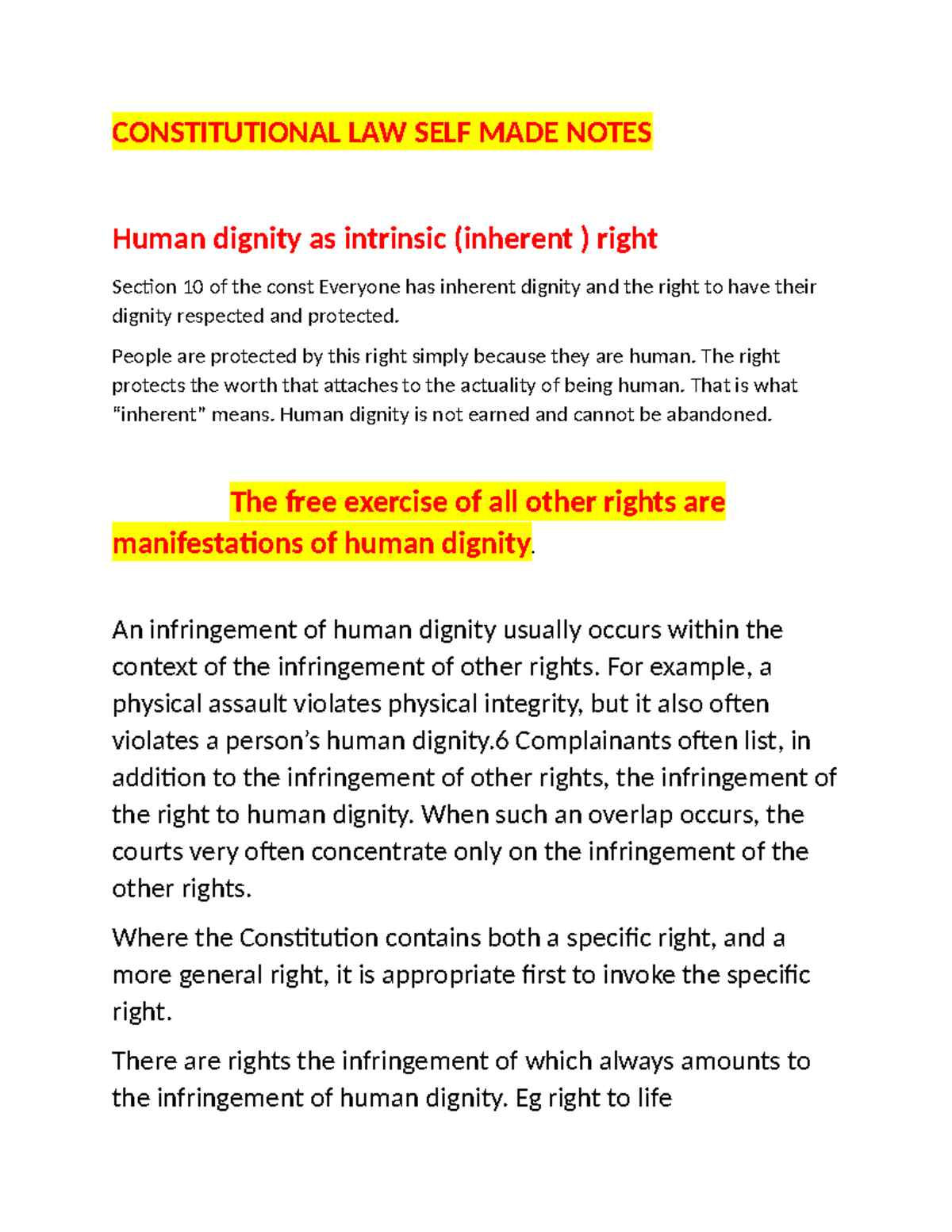 Constitutional LAW SELF MADE Notes - CONSTITUTIONAL LAW SELF MADE NOTES ...