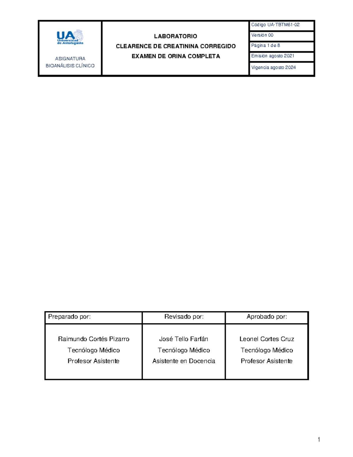 UA-TBTM61-02 - Apuntes bioanalisis clinico - ASIGNATURA BIOANÁLISIS ...