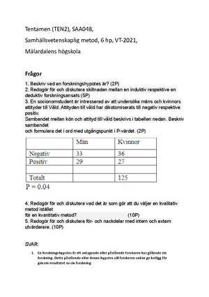 Sem 1 För Och Nackdelar Med Kvantitativ Och Kvalitativ Metod - Datum ...