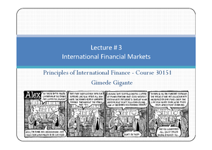 Principles of International Finance - In class no slides and only ...