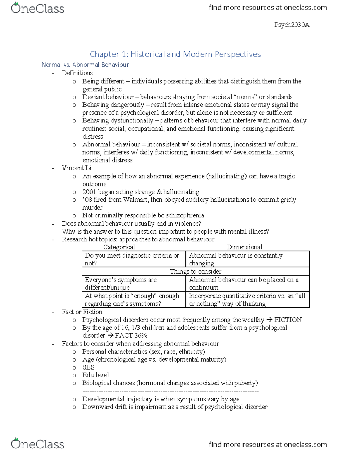 Midterm 1 Chapter 1 psych 2030 summary chapter 1 Chapter 1 psych 2030 ...