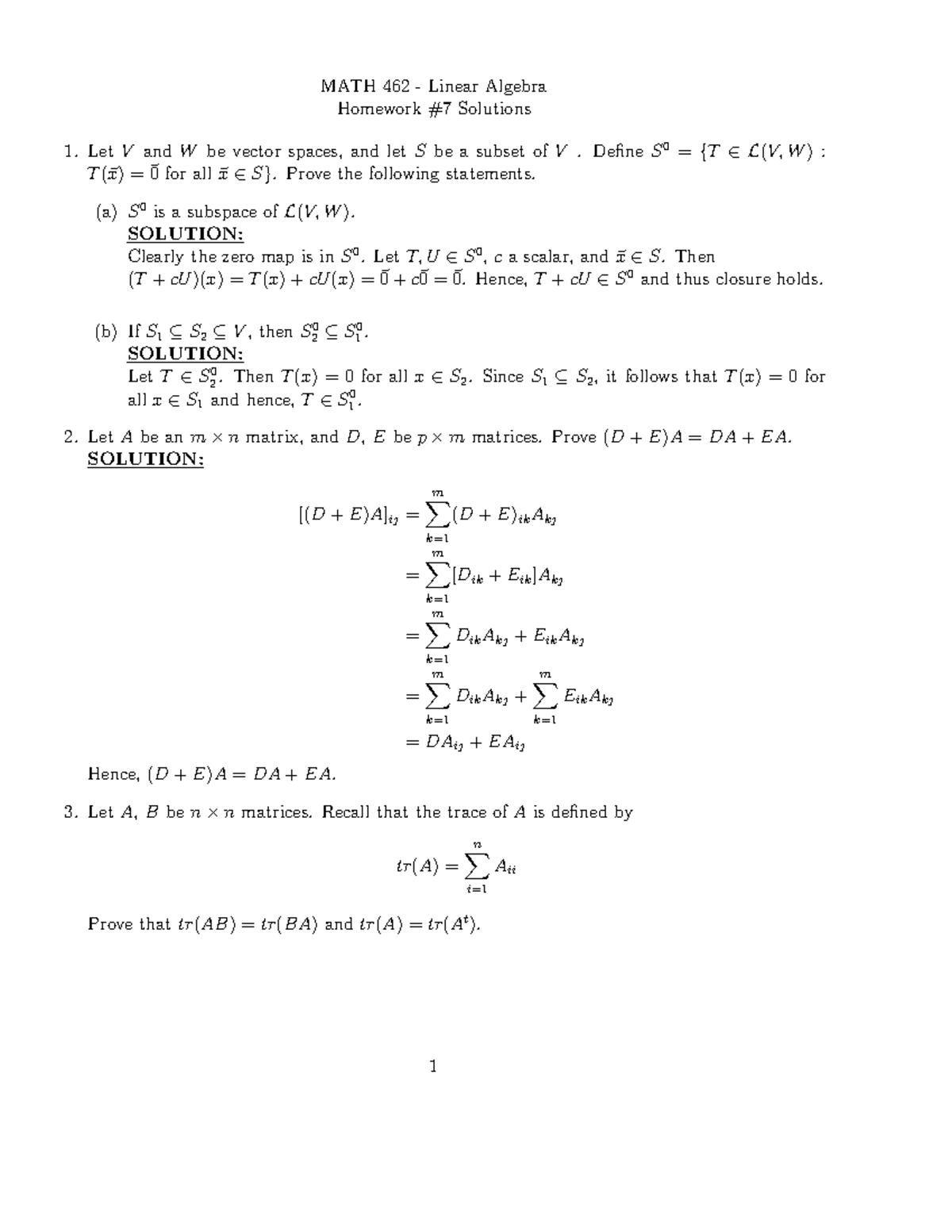 Hmwk 7 Solutions Dr Kimball Studocu