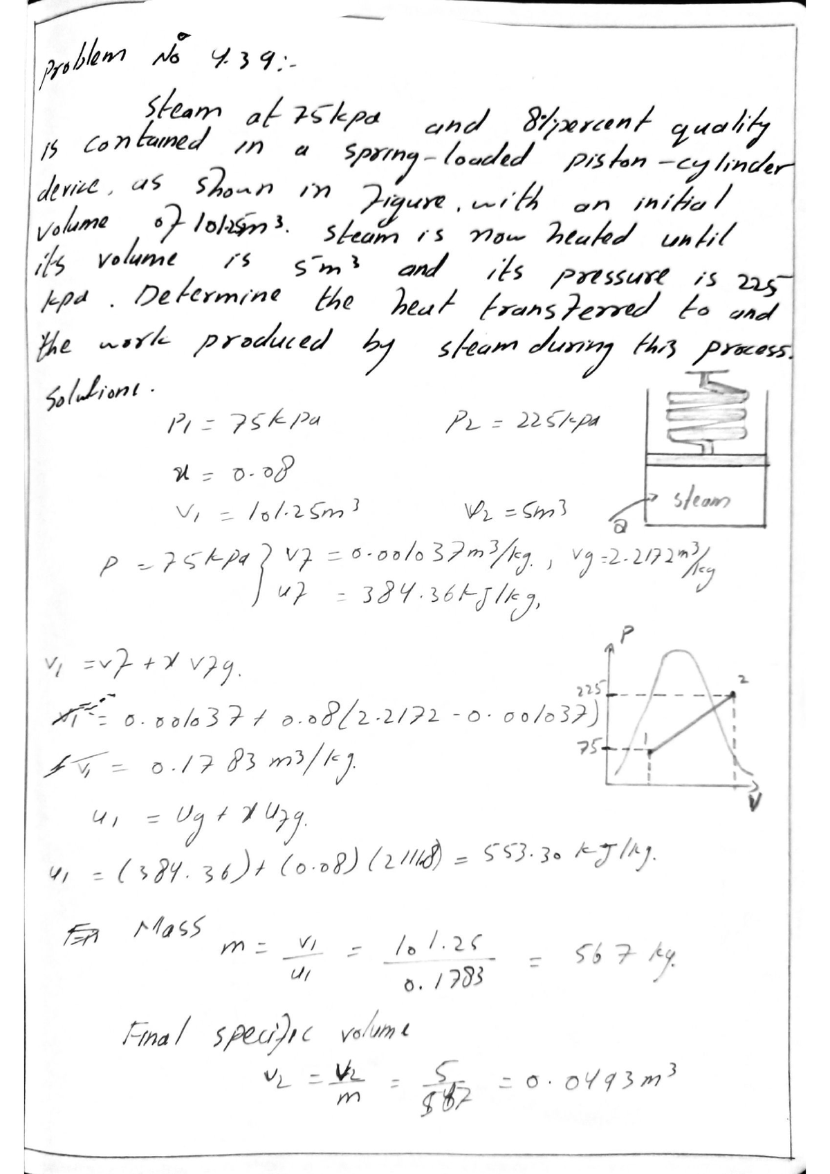 Thermodynamics Chapter 4 Problem 4 - Studocu