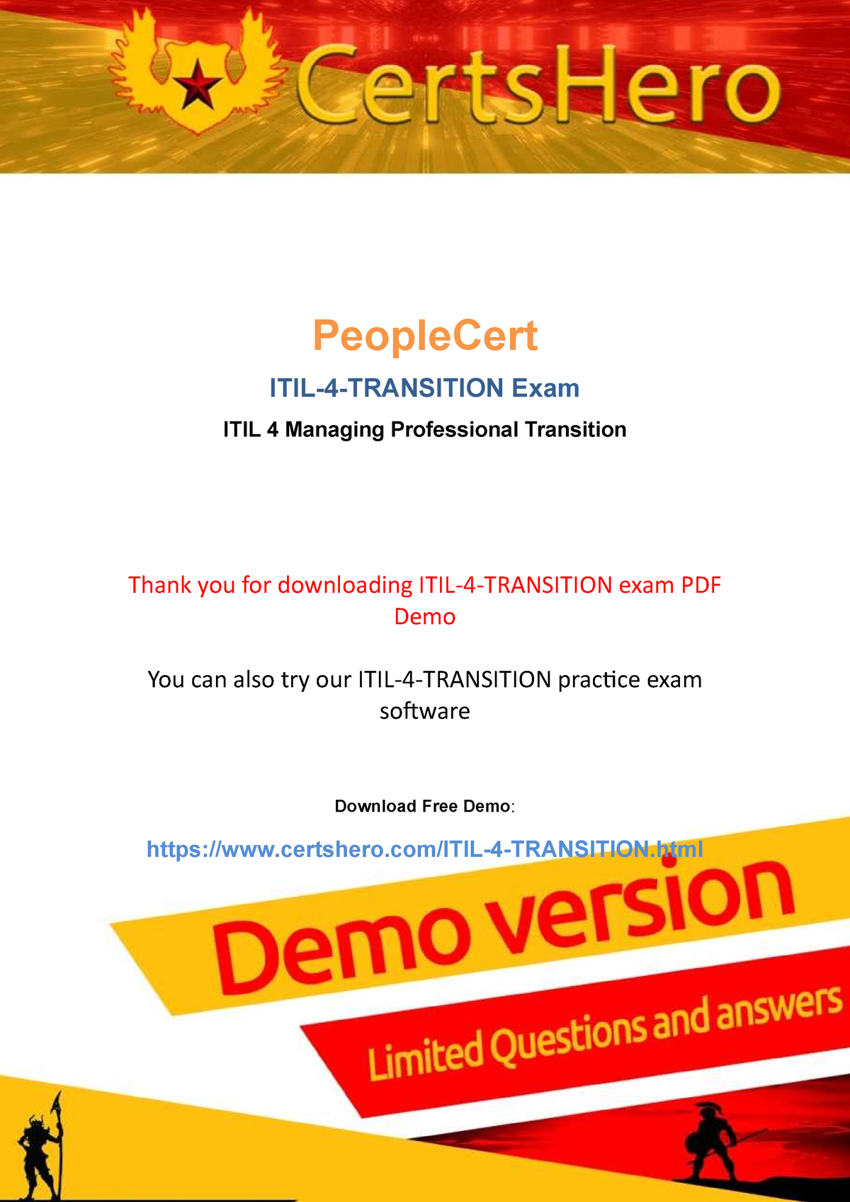 ITIL-4-Transition Zertifikatsdemo