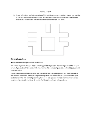 Activity 3 - Autocad Relative and Absolute - Activity 3 – CAD This ...
