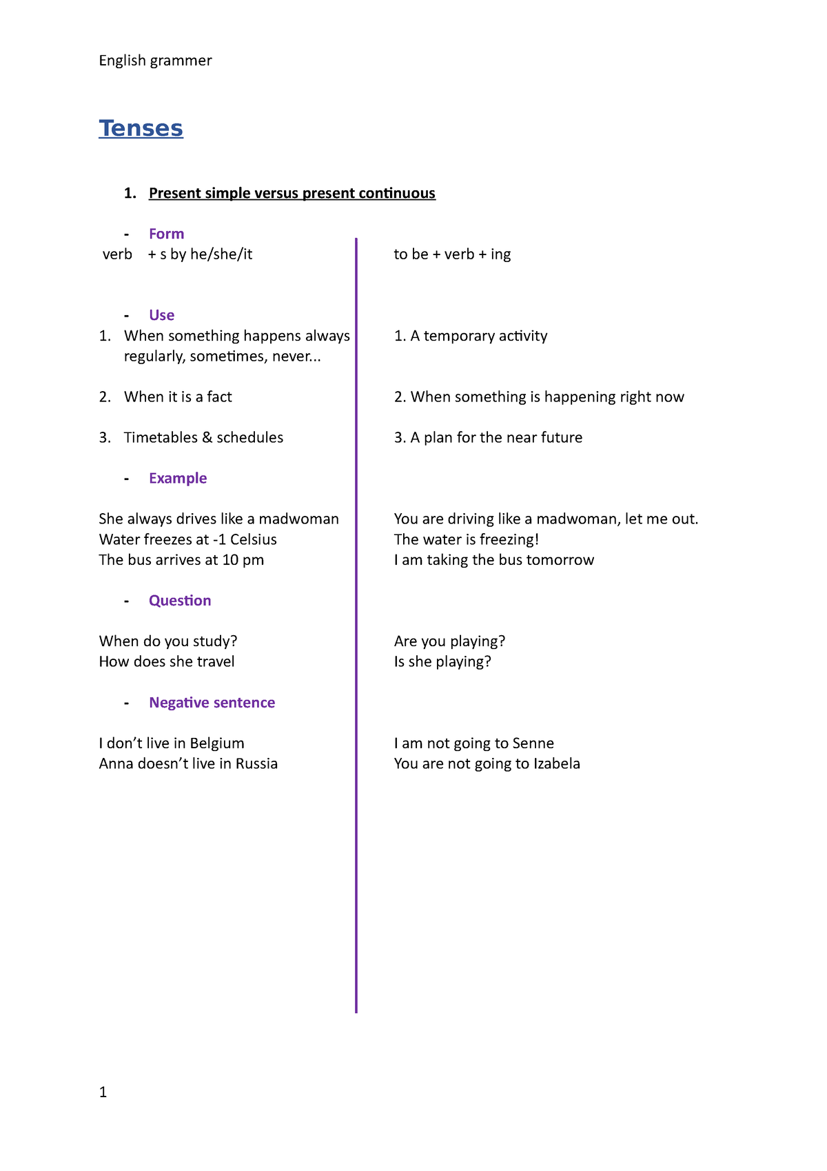 grammatica-semester-1-van-2021-tenses-1-present-simple-versus