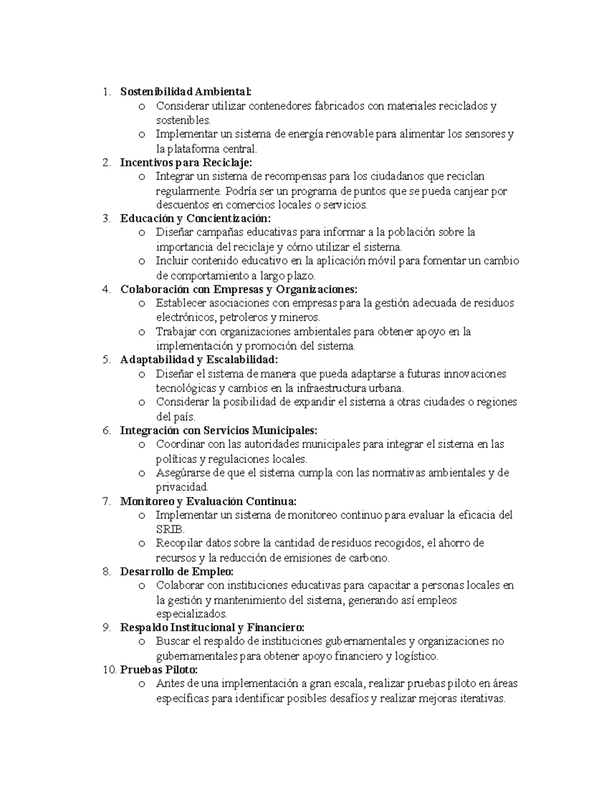 SRIB Actualizacion - TRAAHO - Sostenibilidad Ambiental: o Considerar ...