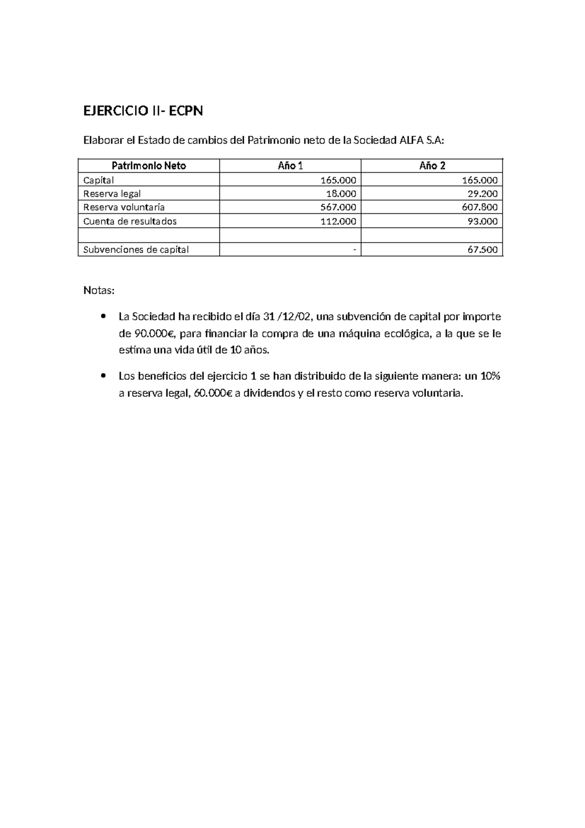 Ejercicio ECPN-2 - exercici ecpn - EJERCICIO II- ECPN Elaborar el ...