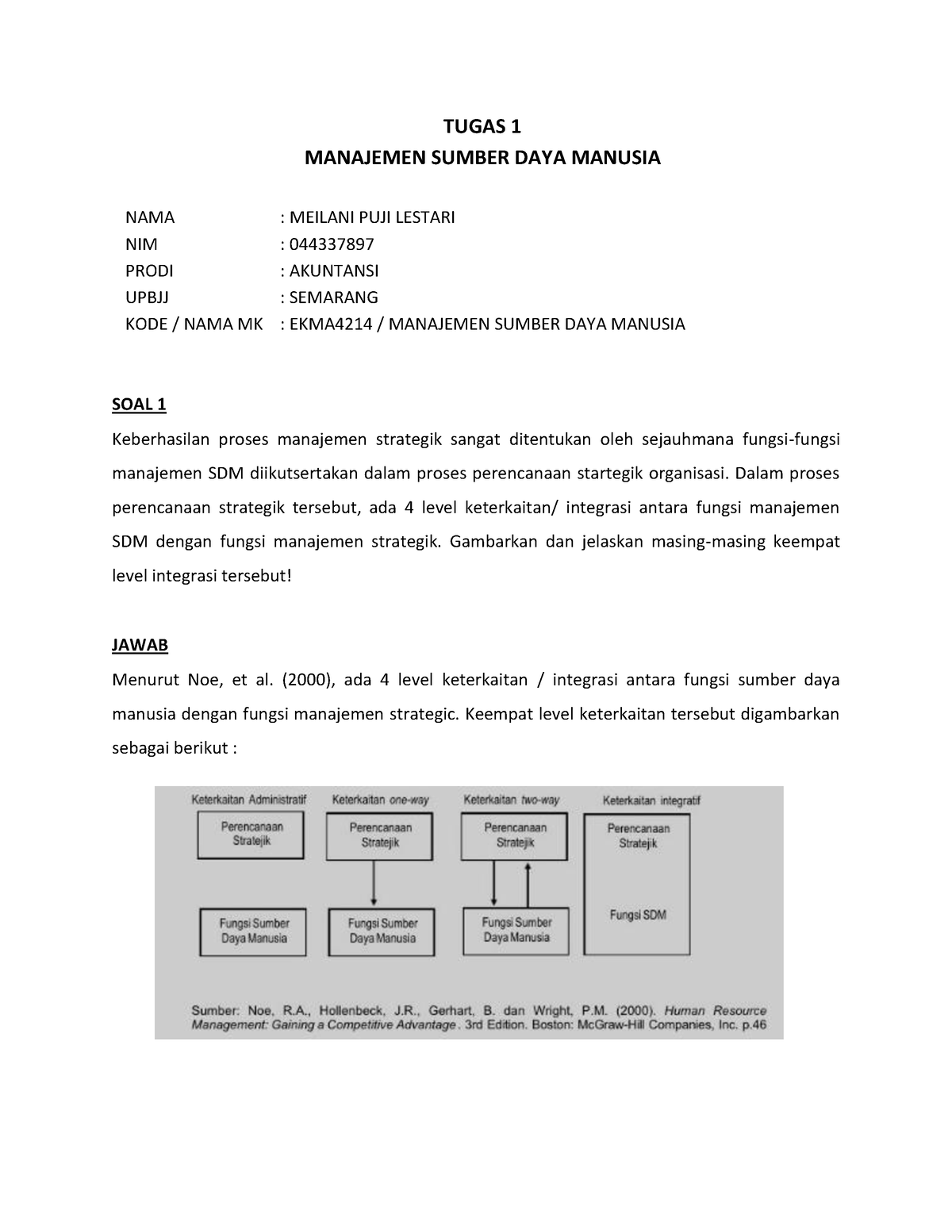 Tugas 1 EKMA4214 Manajemen SDM-044337897- Meilani PUJI Lestari - TUGAS ...