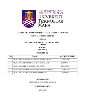 mgt162 assignment company uitm