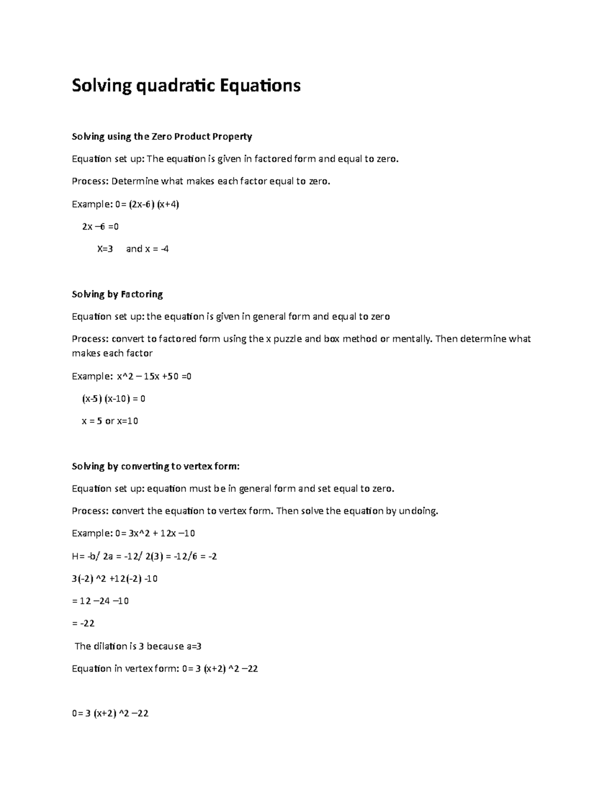 Solving Quadratic Equations - Solving Quadratic Equations Solving Using ...