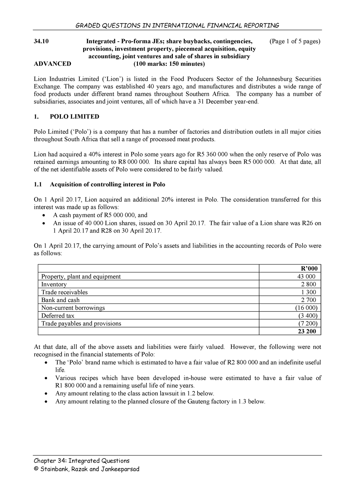 34.10 Lion Ltd - Integrated - Pro-forma JEs share buybacks ...