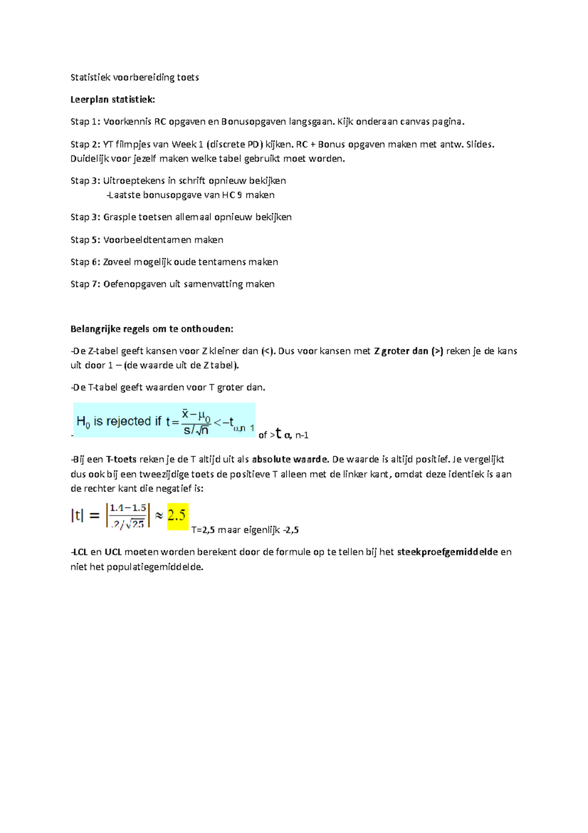 Tentamenvoorbereiding - Statistiek Voorbereiding Toets Leerplan ...