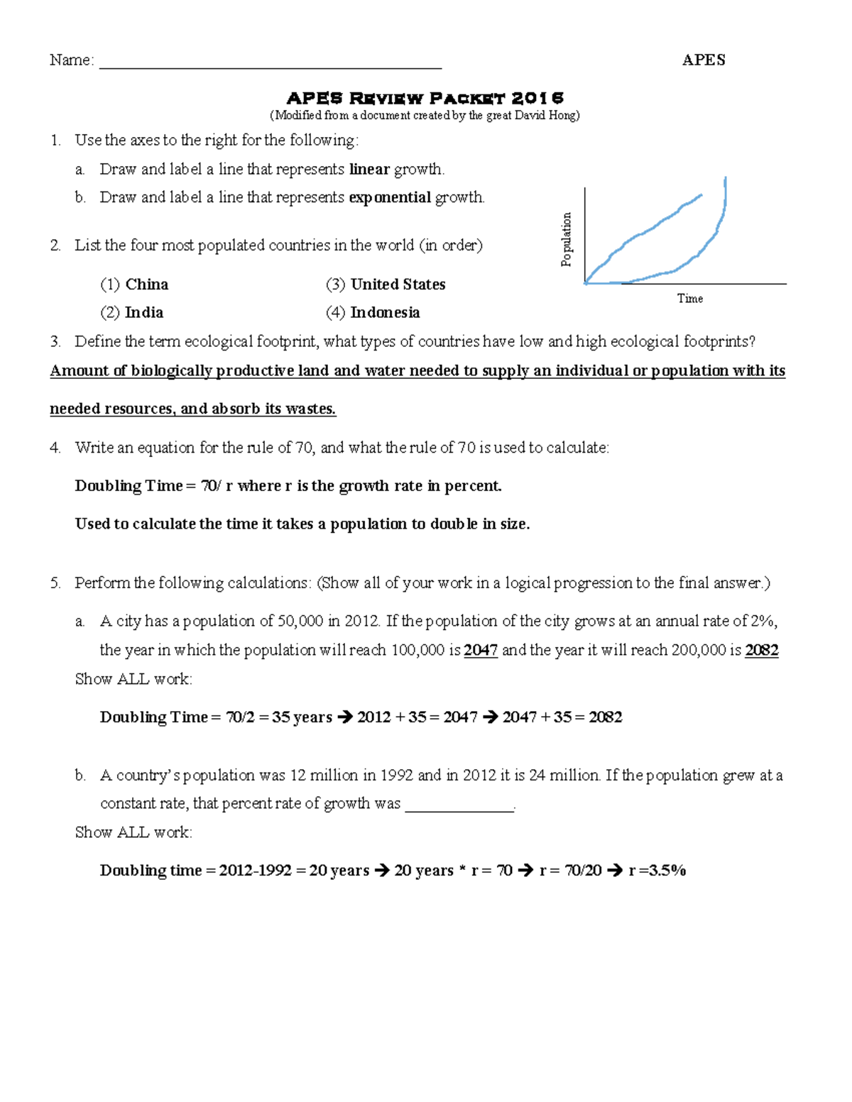 Growth Rate Formula Apes Example