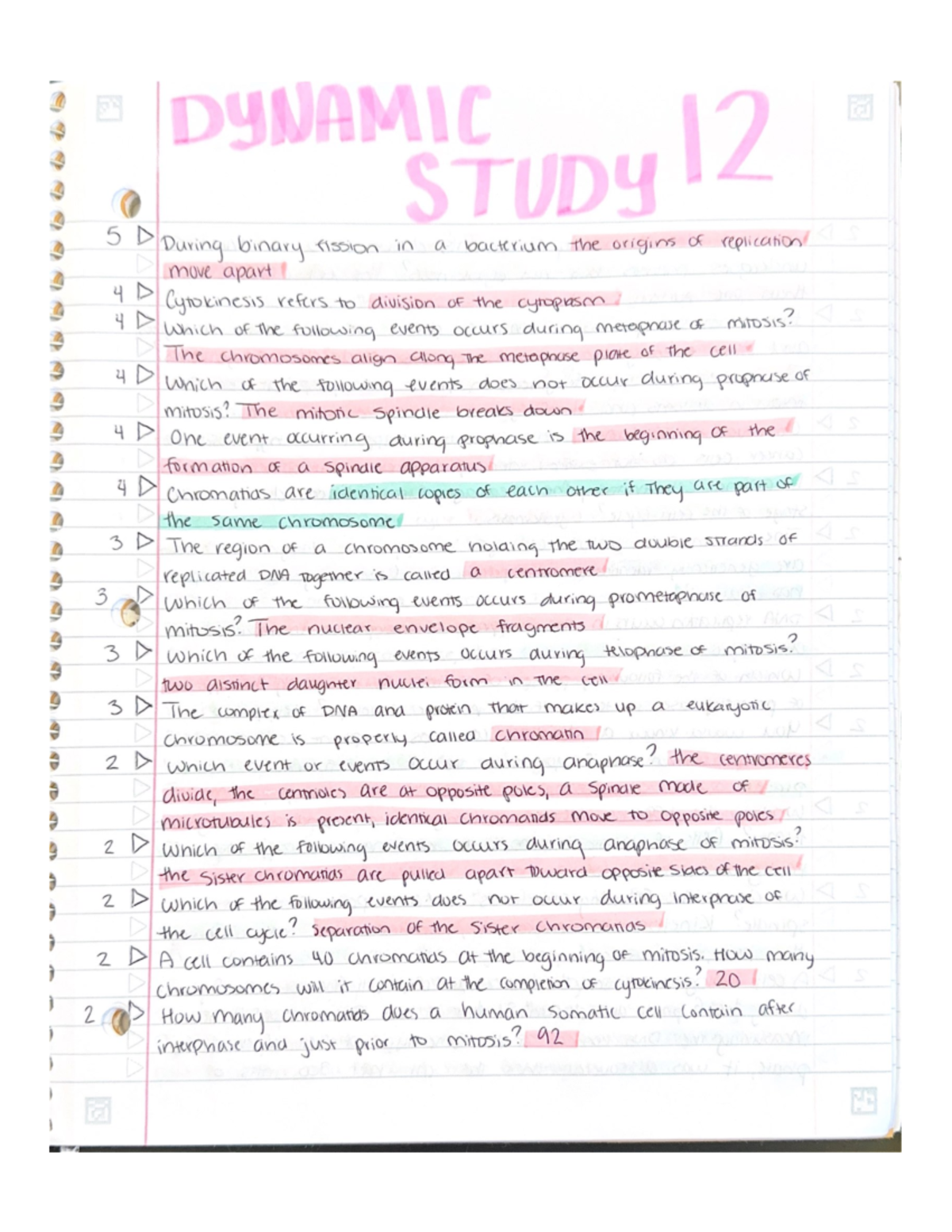 Chapter 12 Dynamic Study And My Lab - BSC2010 - Studocu